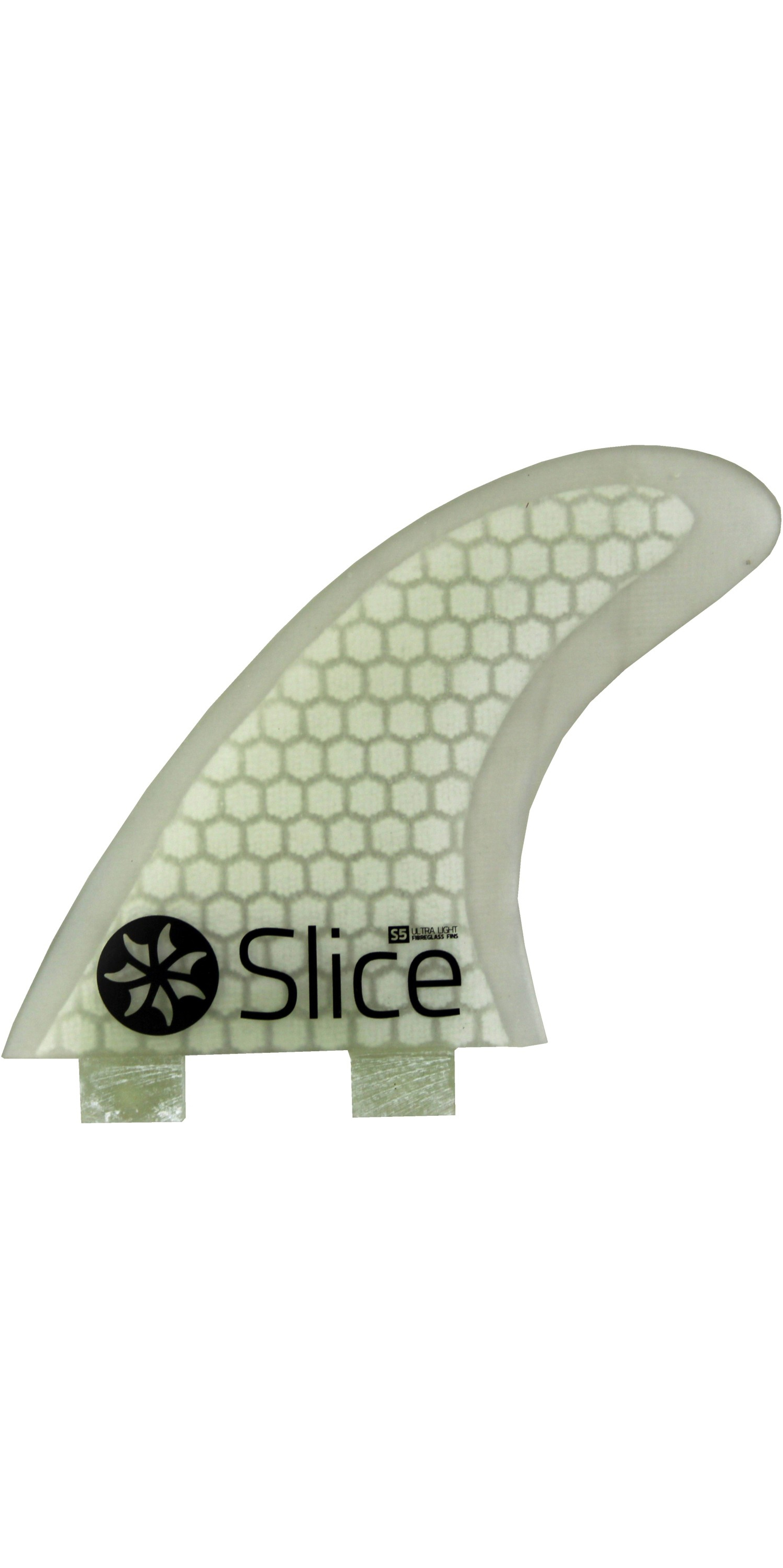 2025 Northcore Slice Ultra Light Hex Core S5 FCS Compatible Surfboard Fins SLI-02 - White